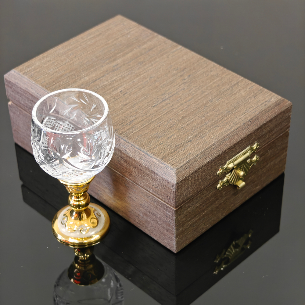 Рюмочка "Хрусталь" (Златоуст)в футляре