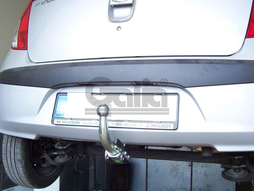 Оцинкованный фаркоп на Hyundai i10 2008-2013 (без электрики), Galia H075C