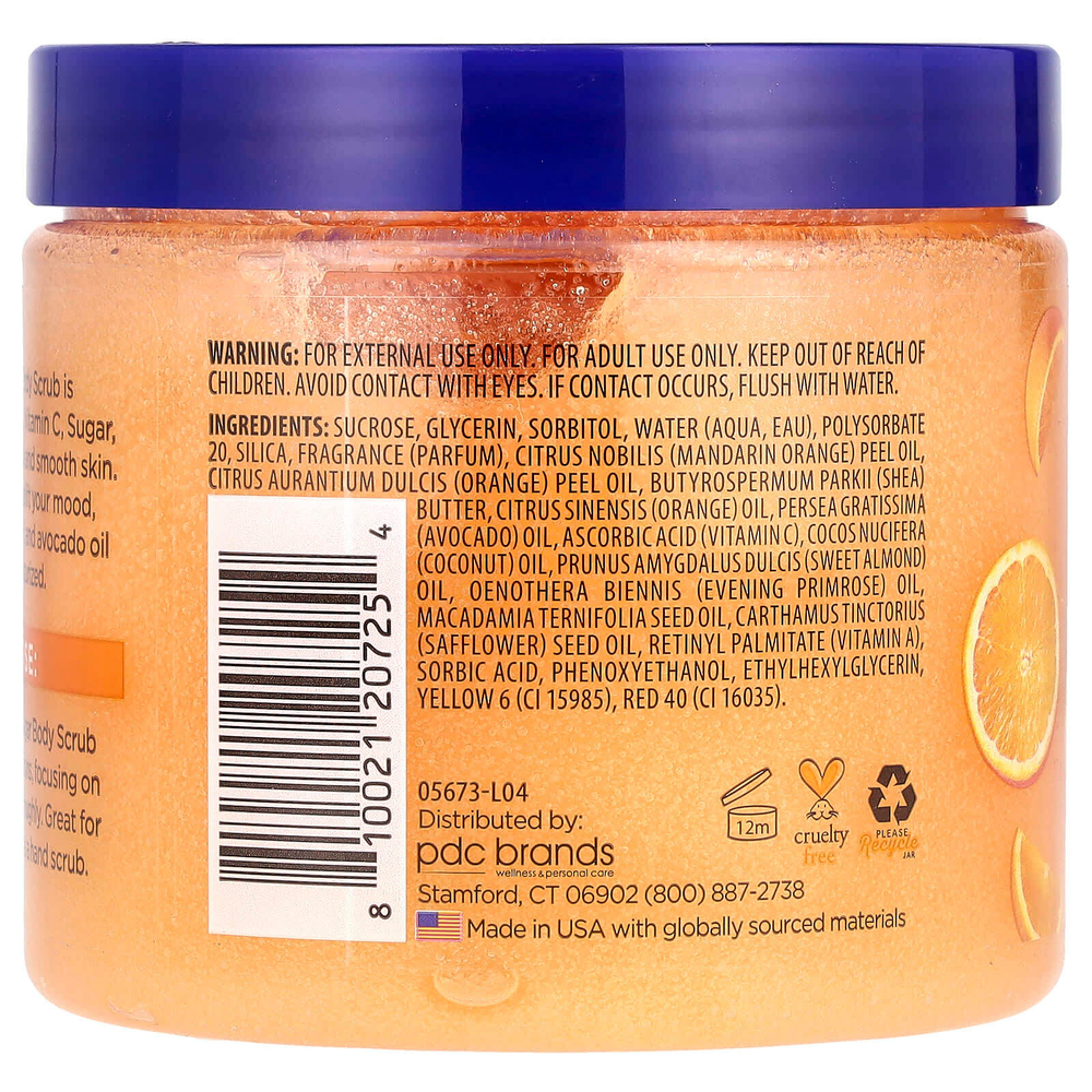 Dr. Teal's, сахарный скраб с маслом ши, цитрус, 538 г (19 унций)