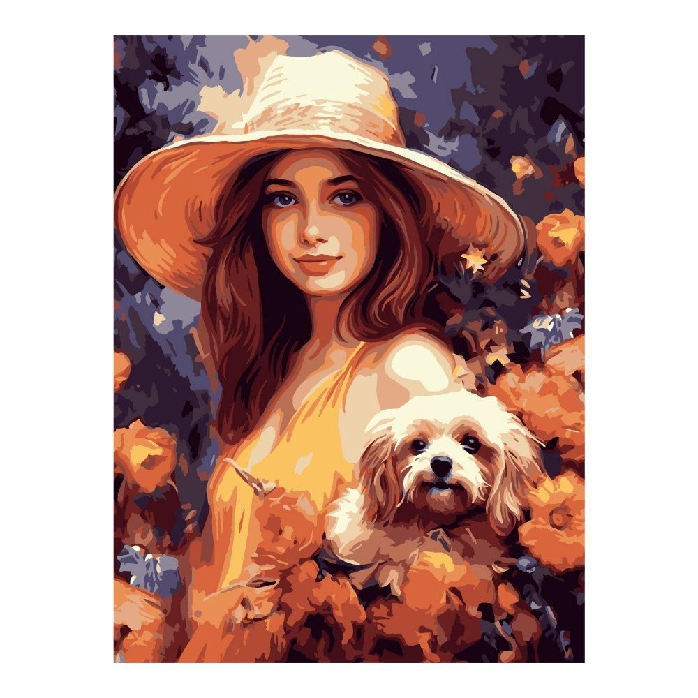 Картина по номерам на картоне 28,5*38см. "В саду" (Lori) Картина по номерам на картоне 28,5*38см. "В саду" (Lori)