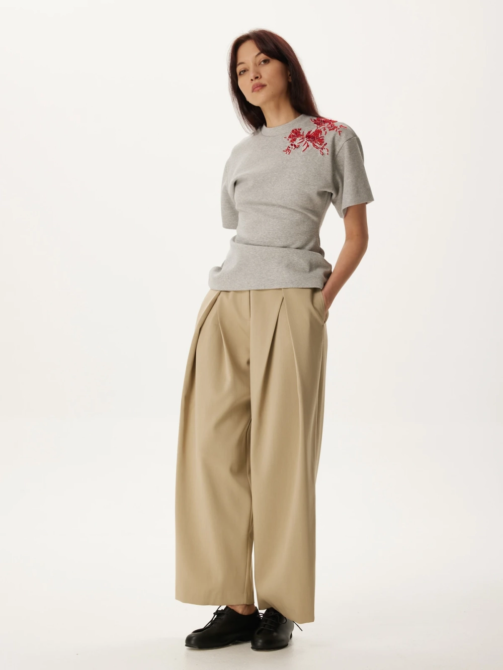 Брюки АУРА, бежевый