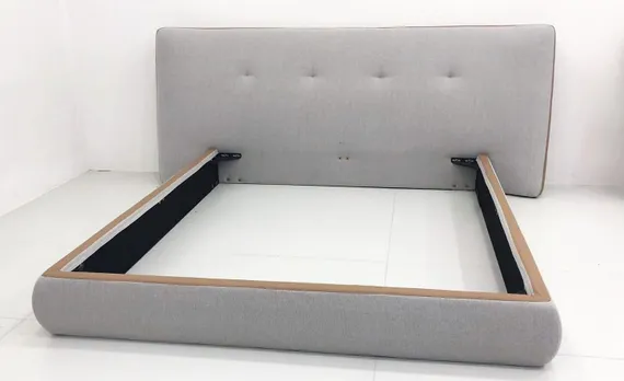 Двуспальная кровать Rever 180х200 см, серая