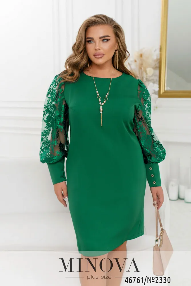 Платье 2330-зеленый Minova