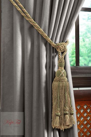 Mild (серый). Готовые шторы.