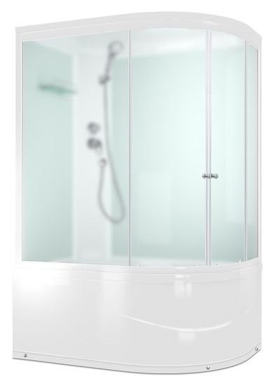 Душевая кабина DOMANI-Spa Delight 128 L high,левая,выс. поддон,мат,120х80х218