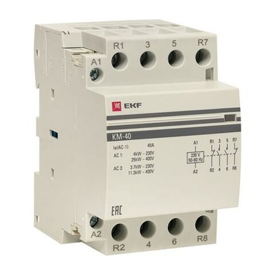 Контактор модульный КМ 40А 2NО+2NC (3 мод,) EKF PROxima