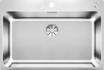 Кухонная мойка Blanco SOLIS 700-IF/A отводная арматура InFino нержавеющая сталь полированная