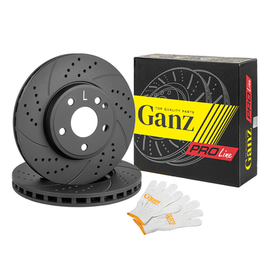 Диск тормозной передний перфорированный PRO-Line с покрытием (компл.2 шт) MB A-W176 / B-W242/W246 / CLA-C117/X117 / GLA-X156 GANZ GIJ10064S