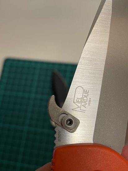 Сьемный титановый вейв для складных ножей (Сатин)