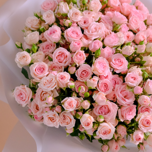 Купить Нежный букет кустовых роз «Лидия»‎ #959