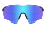 Спортивные очки HILX Gladiator (L) / Shiny Crystal Dark Green / Blue Mirror Lens