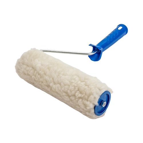 Валик 200 мм ядро 48 мм, натуральный мех, ворс 18 мм, бюгель 6 мм KORVUS