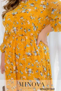 Платье 2448-желтый Minova