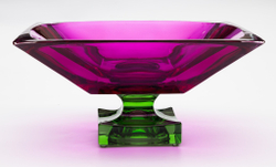 Ваза Cre Art Angle 02 розовая/зеленая