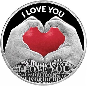 500 франков 2019 Камерун «Я люблю тебя» в футляре, с сертификатом