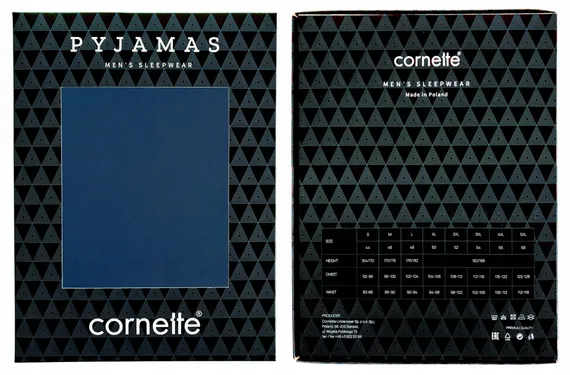 Пижама мужская с длинным рукавом и брюками Cornette 124/264