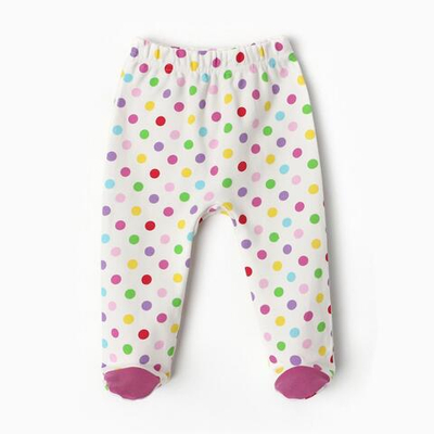 Ползунки детские, цвет белый/горошек, р. 68 9927055 (BONITO)