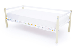 Детская кровать тахта Бельмарко Svogen бежево-белый зверята