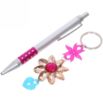 Набор подарочный «Украшение» (ручка и брелок), микс цветов