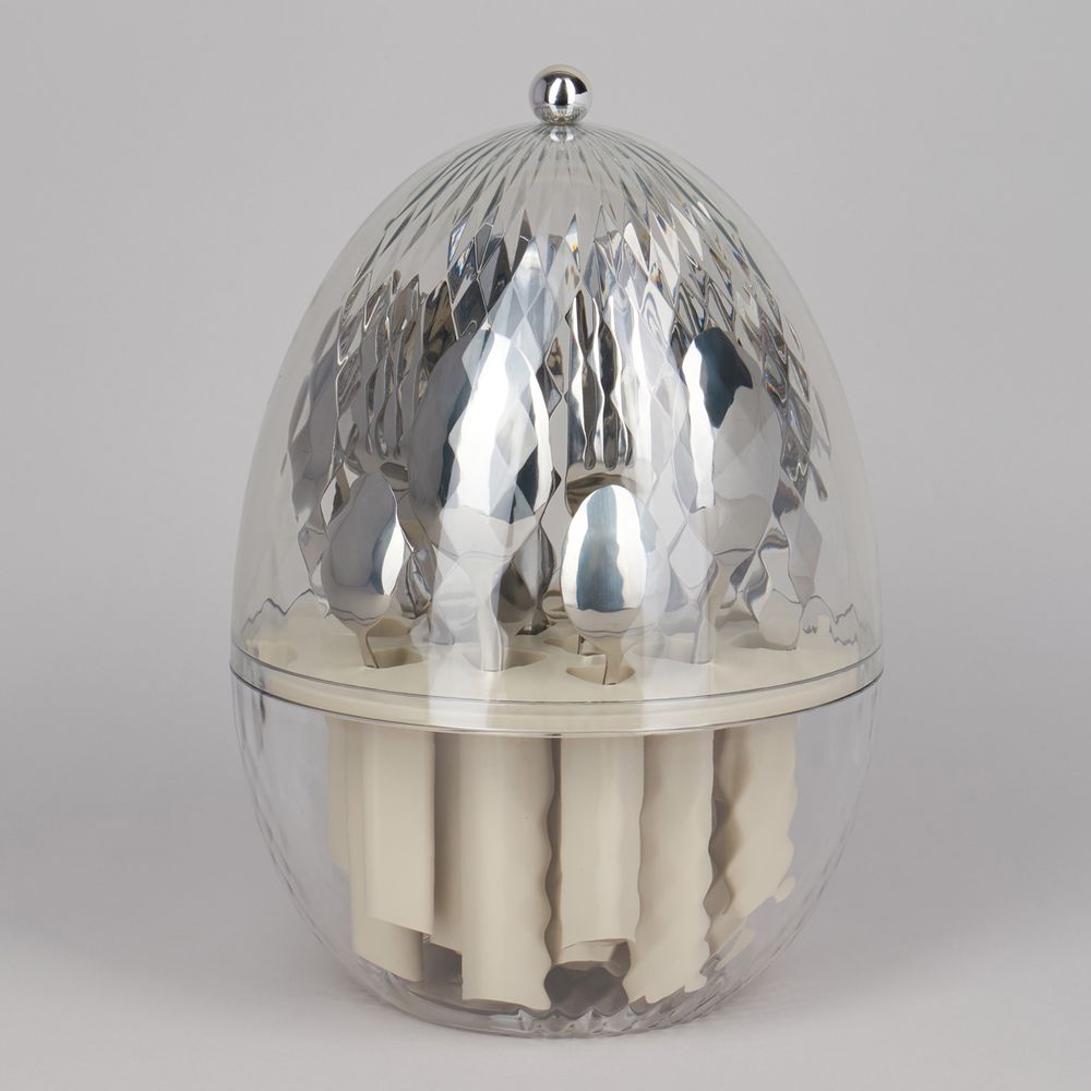 НАБОР СТОЛОВЫХ ПРИБОРОВ НА ВРАЩАЮЩЕЙСЯ ПОДСТАВКЕ, 24ПР