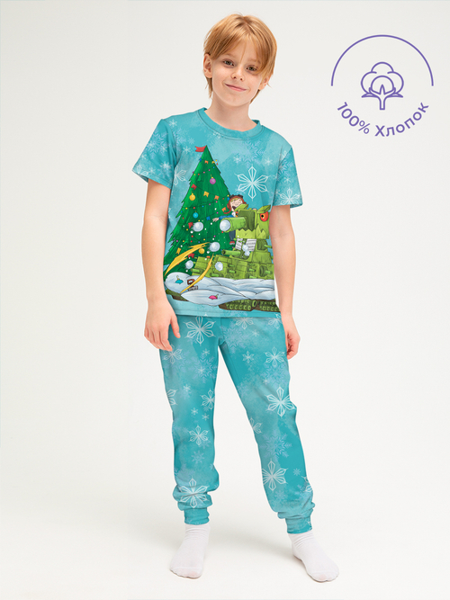 Пижама с брюками и футболкой Геранд Gerand танки