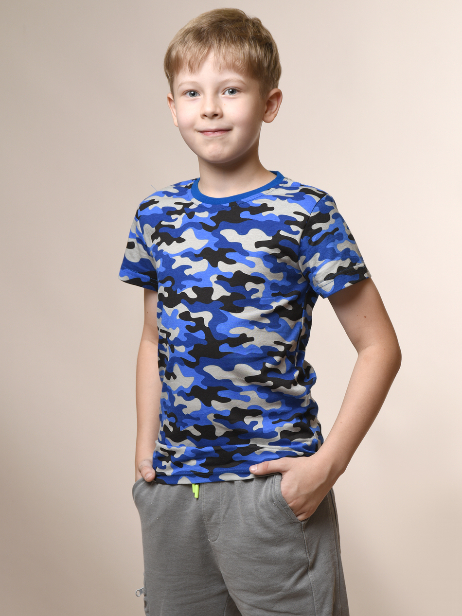 Футболка для мальчика камуфляжная