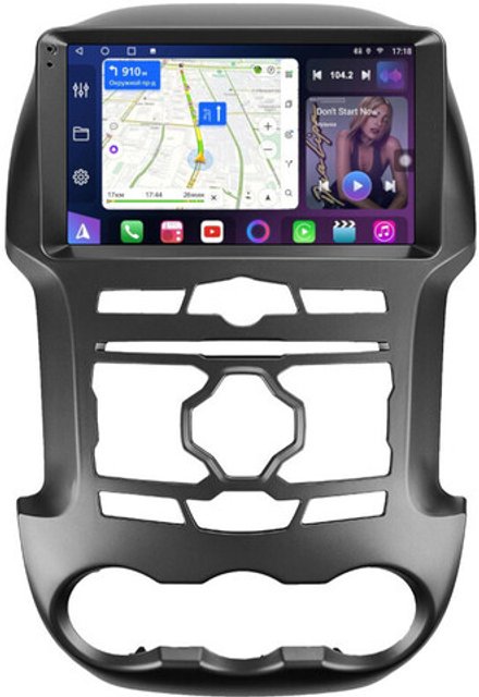 Магнитола для Ford Ranger 3 2011-2015 (рамка тип 1) - FarCar BM9-245F1 на Android 13, QLED, TS10, 4Гб+32Гб, CarPlay, 4G SIM-слот