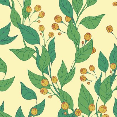 Винтажная лоза с крупными листьями