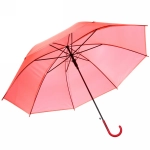 Зонт-трость женский «Классический» цвет красный, 8 спиц, d-92см, длина в слож. виде 71см