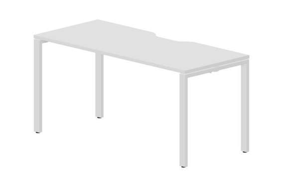 стол Strike 1580х680х750мм (с эргономичным вырезом)