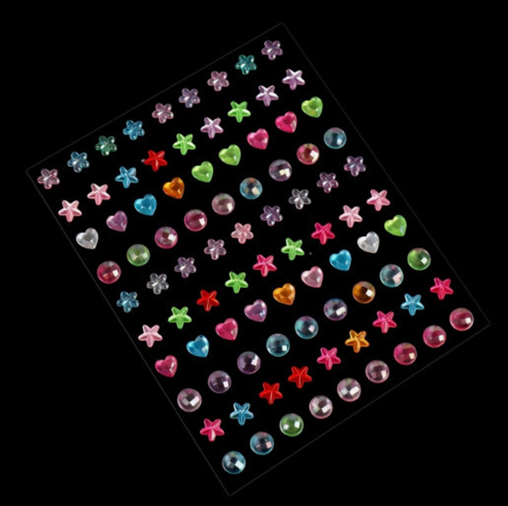 Декор СТРАЗЫ самоклеящиеся Жемчуг ассорти (10671105)