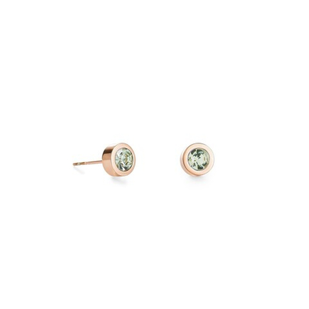 Серьги-пусеты Coeur de Lion Light Green 0228/21-0520
