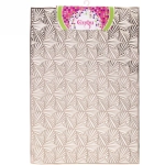 Салфетка на стол 45*30см плетеная «Веер» розовое золото