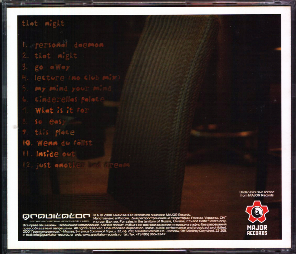 Obscenity Trial / That Night (RU)(CD)