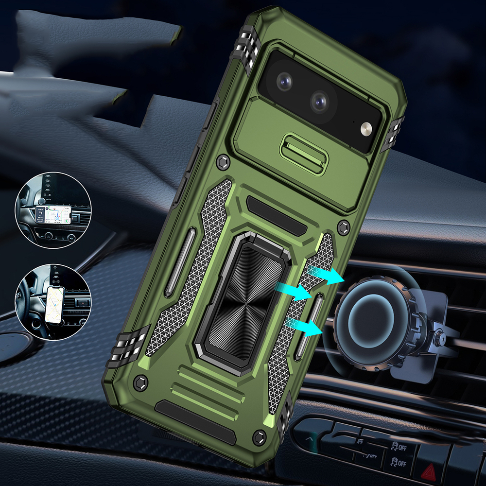 Чехол Safe Case с кольцом и защитой камеры для Google Pixel 7a