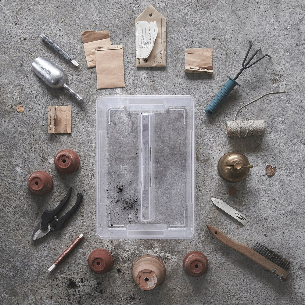 Вставка для контейнера IKEA SAMLA (САМЛА), Прозрачный, 37x25x12 см, 11 л, 22 л