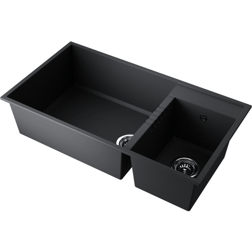 Мойка Omoikiri Tedori 85-2-U-BL Tetogranit/черный