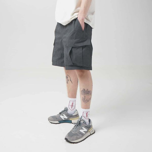 Шорты SS24 Cargo Dyed Pebble Grey темно-серые - фото 4