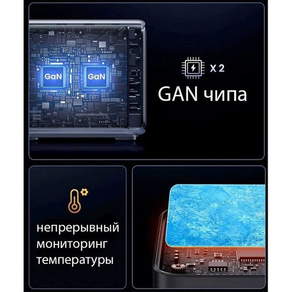 Сетевое зарядное устройство Ugreen CD333 Nexode 300W 5-Port PD GaN (90903B) серый