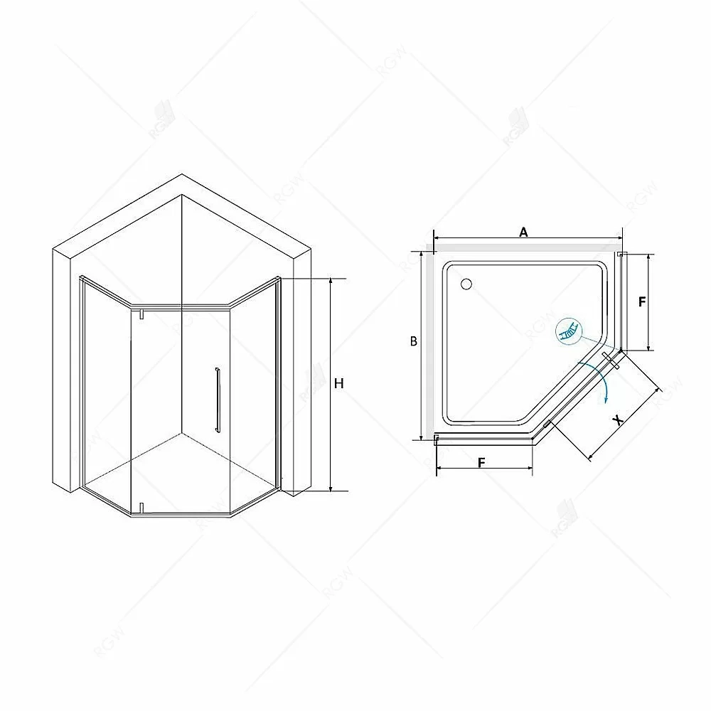 Душевая система RGW Shower Panels SP-6143-01 50140801-01 хром