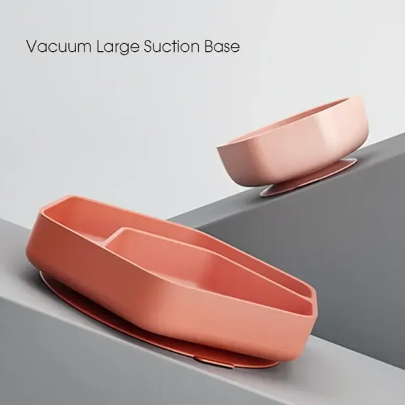 Набор посуды из силикона Heorshe 3 предмета Розовый