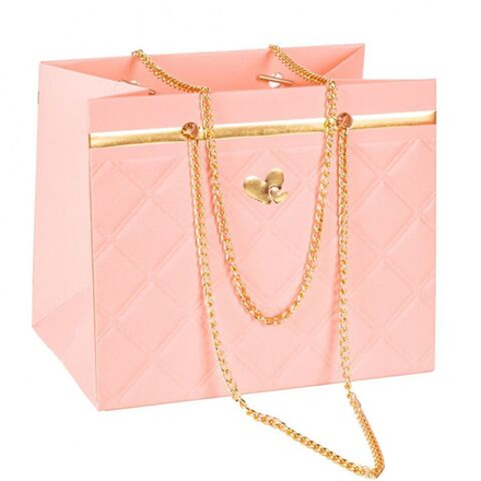 Пакет-сумка с цепочкой 18*12*15 ПЕРСИК