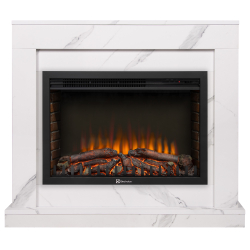 Портал Firelight Simple 25 белый мрамор