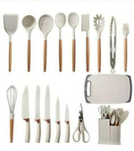 Набор кухонных принадлежностей с ножами премиальный 19 предметов