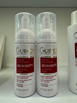 Guinot Мусс Microbiotic Mousse, 150 мл Антибактериальный очищающий мусс для жирной кожи лица