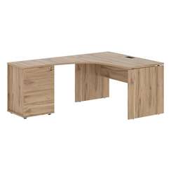 Стол эргономичный с тумбой EDCET 1318(L)  1360х1880х750 EDIS