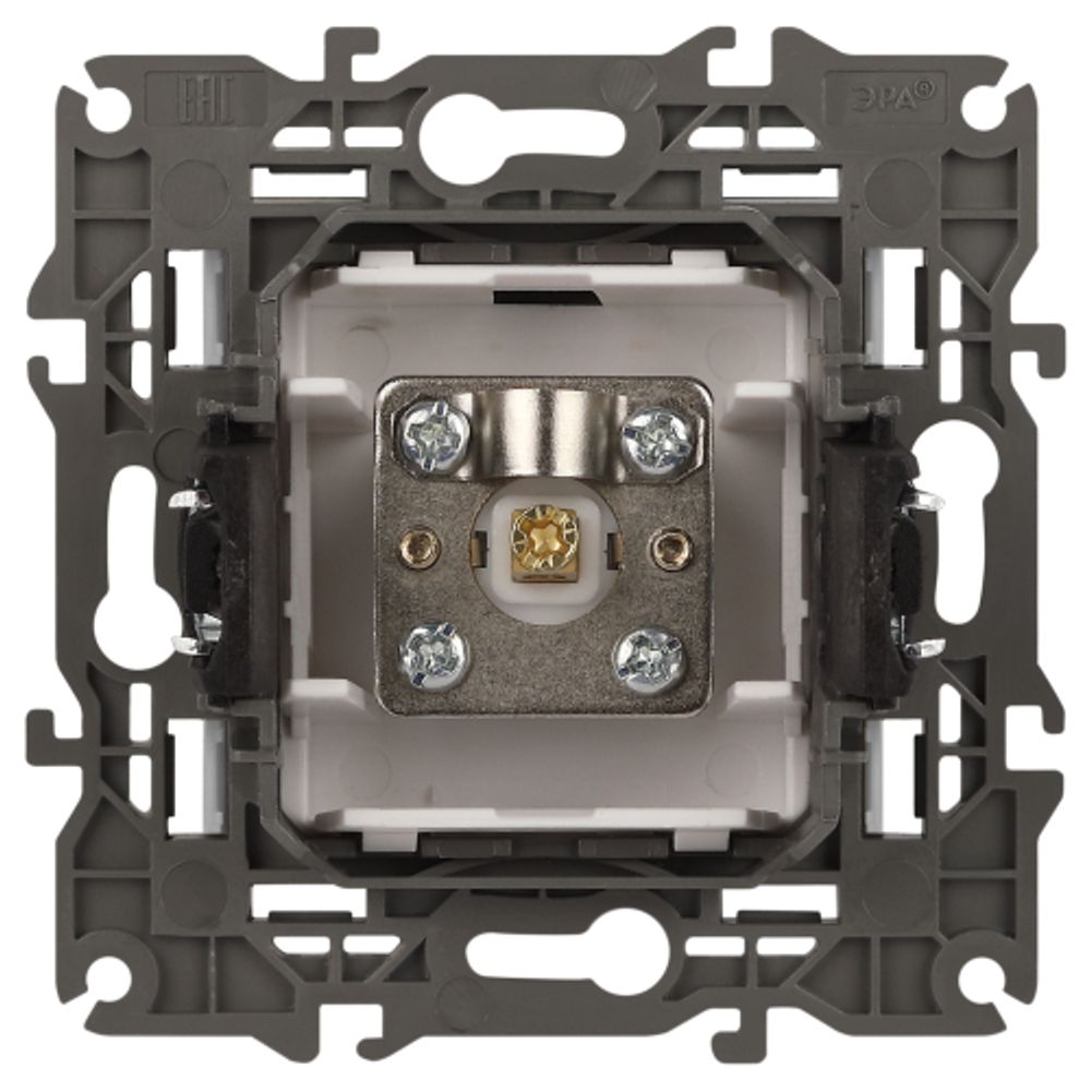 Розетка ЭРА Elegance 14-3101-01М TV одиночная, белый матовый