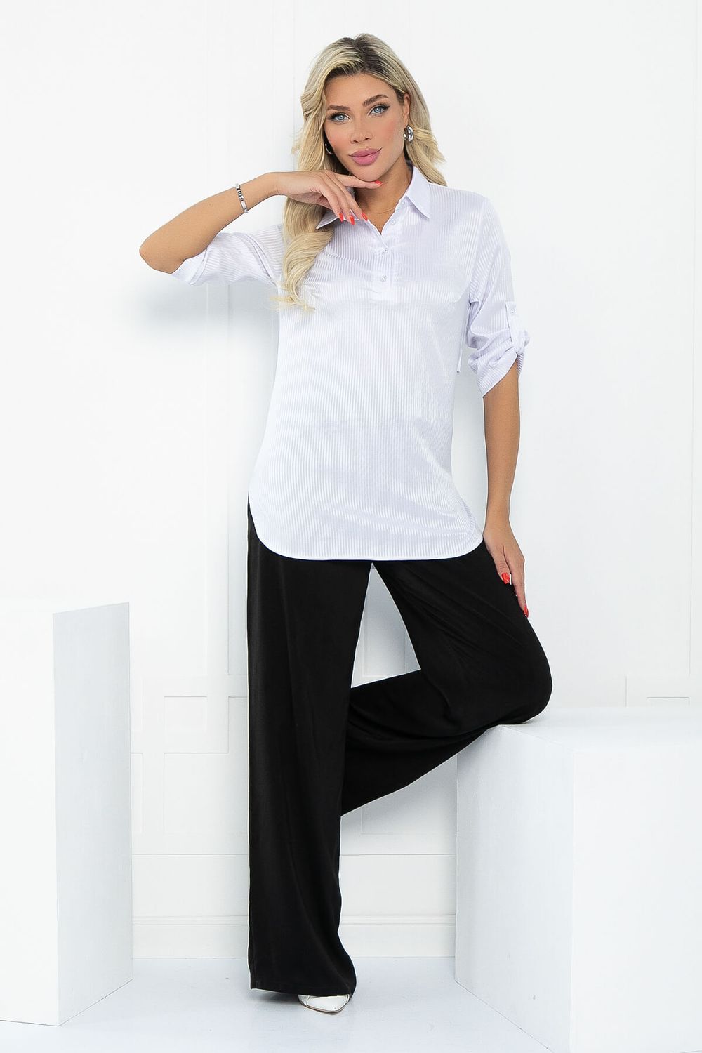 Блуза Ангелика (белая) Б12879-3М LT Collection