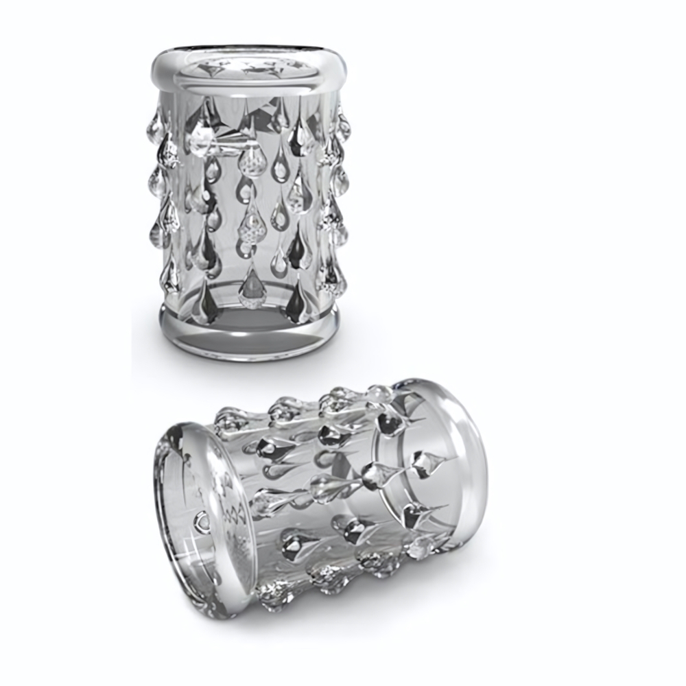 Прозрачная насадка с капельками STAY HARD COCK SLEEVE 05 CLEAR (Цвет: прозрачный)