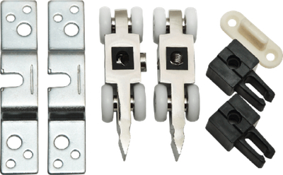 R-SET 4, комплект роликов 4-колесный для раздвижных дверей